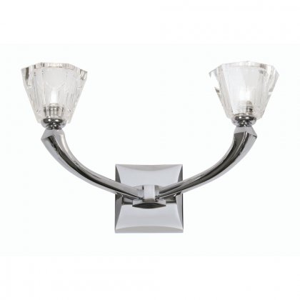 Oaks Lighting Perseas Double Wall Light Chrome