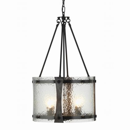 Oaks Lighting Inger 4 Light Pendant Black