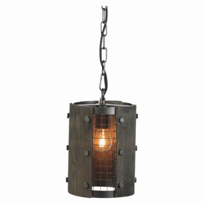 Oaks Lighting Harkin Pendant Large Rust