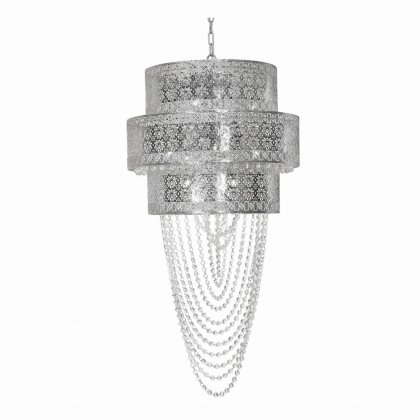 Oaks Lighting Lyra 12 Light Crystal Chandelier Crystal