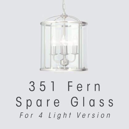 Oaks Lighting Fern 4 Light Replacement Glass