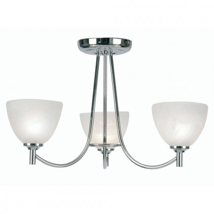 Oaks Lighting Hamburg 3 Light Chandelier Chrome