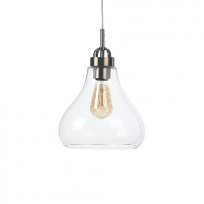 Oaks Lighting Turua Pendant 335 x 245mm Antique Chrome