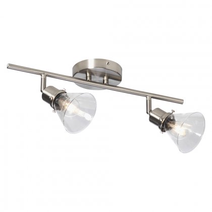 Oaks Lighting Torne Twin Bar Spot Light Antique Chrome