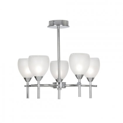 Oaks Lighting Etta 5 Light Pendant Chrome