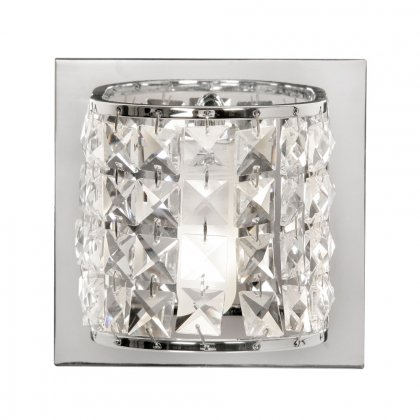 Oaks Lighting Glamour Wall Light Chrome