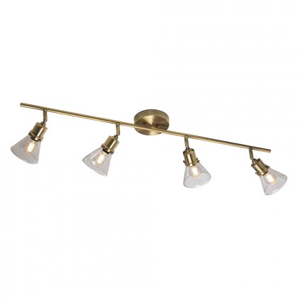 Oaks Lighting Torne 4 Bar Spot Light Antique Brass