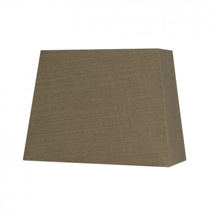 Oaks Lighting Rectangular Linen Shade Walnut - Various Sizes