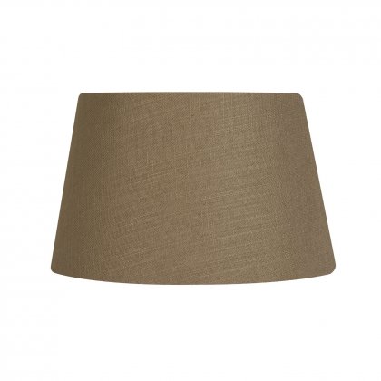 Oaks Lighting Linen Drum Shade Walnut - Various Sizes