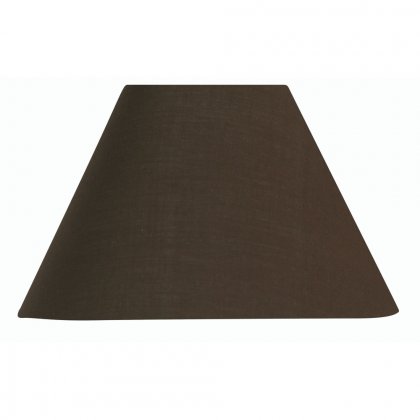 Oaks Lighting Cotton Coolie Shade Chocolate - Various Sizes