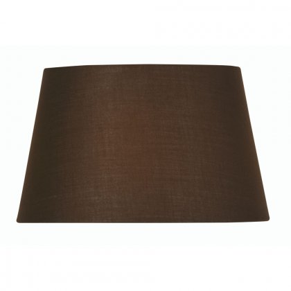 Oaks Lighting Cotton Drum Shade Chocolate - Various Sizes