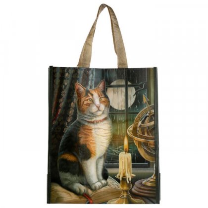 Puckator Lisa Parker Adventure Awaits Cat Reusable Shopping Bag