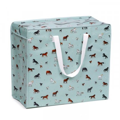 Puckator Willow Farm Horses Zip Up Laundry Storage Bag