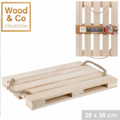 Wood and Co Pallet Design Wooden Tray