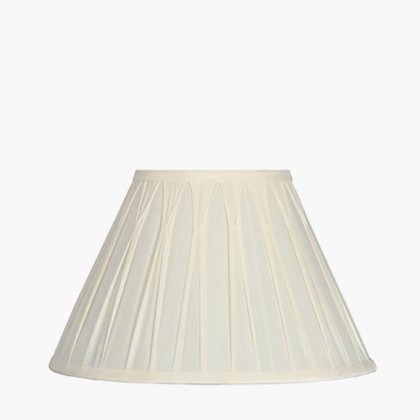 Pacific Lifestyle Garbo Polysilk Pinch Pleat Tapered Lampshade 15cm - Cream