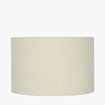 Pacific Lifestyle Lino Self Lined Linen Drum Lampshade 45cm - Cream