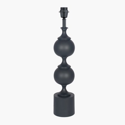 Pacific Lifestyle Asilah Aluminium Tall Footed Table Lamp Base - Matt Black