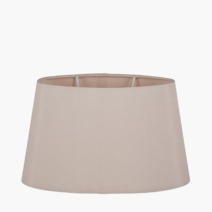 Pacific Lifestyle Martha Oval Polysilk Tapered Lampshade 40cm - Taupe