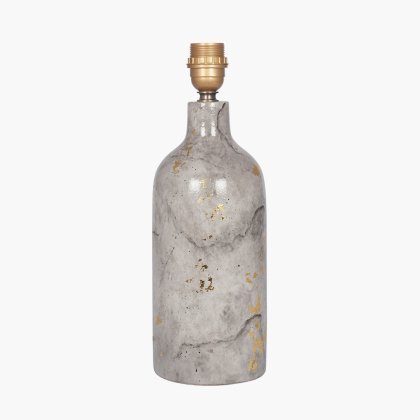 Pacific Lifestyle Keros Marble Effect Gold Leaf Glaze Stoneware Table Lamp Base