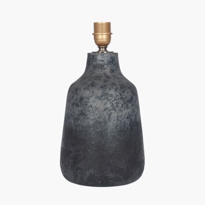 Pacific Lifestyle Vulcan Textured Volcanic Effect Grey Stoneware Table Lamp Base