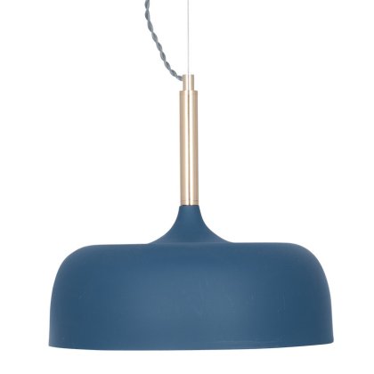 Pacific Lifestyle Anke Matt Domed Metal Pendant - Indigo