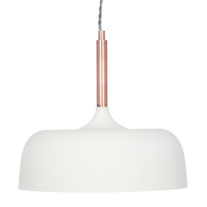 Pacific Lifestyle Anke Matt Domed Metal Pendant - Cream