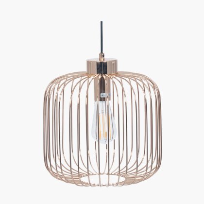 Pacific Lifestyle Dania Metal Wire Pendant - French Gold