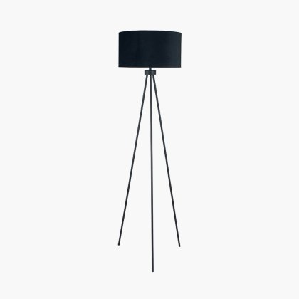 Pacific Lifestyle Houston Metal Tripod Floor Lamp - Matt Black