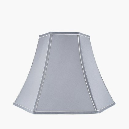 Pacific Lifestyle Lyla Polysilk Bowed Lampshade 25cm - Steel Grey