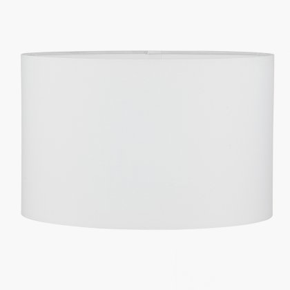 Pacific Lifestyle Mia Oval Poly Cotton Lampshade 25cm - Ivory