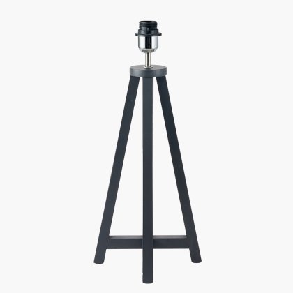 Pacific Lifestyle Whitby Wood Tapered 4 Post Table Lamp Base - Matt Black
