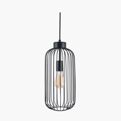 Pacific Lifestyle Dania Metal Wire Tall Pendant - Matt Black