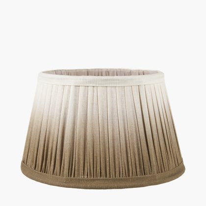 Pacific Lifestyle Scallop Taupe Ombre Soft Pleated Tapered Lampshade 25cm