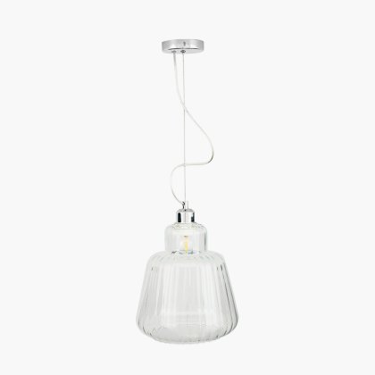 Pacific Lifestyle Porto Optic Glass Tapered Pendant - Clear