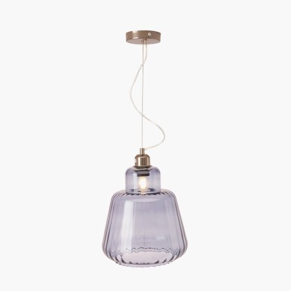 Pacific Lifestyle Porto Optic Glass Tapered Pendant - Grey