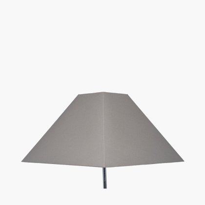Pacific Lifestyle Pyramid Cotton Tapered Square Lampshade 40cm - Steel Grey