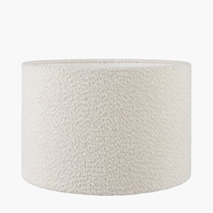 Pacific Lifestyle Rouen Boucle Cylinder Lampshade 30cm - White