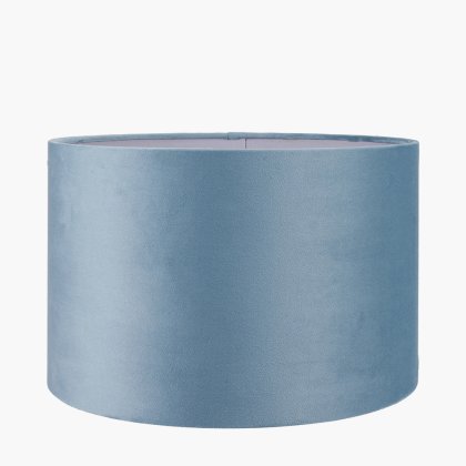 Pacific Lifestyle Rene Velvet Cylinder Lampshade 30cm - Duck Egg