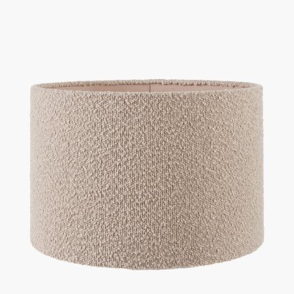 Pacific Lifestyle Rouen Boucle Cylinder Lampshade 35cm - Taupe