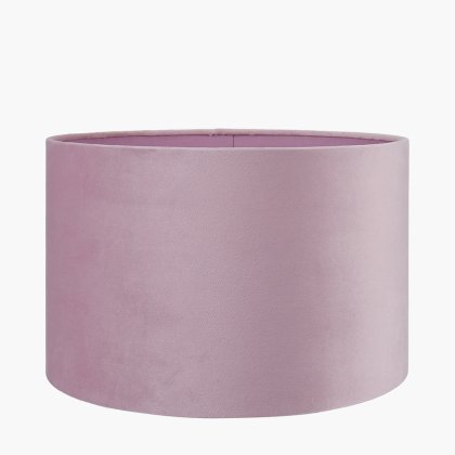 Pacific Lifestyle Rene Velvet Cylinder Lampshade 30cm - Blush