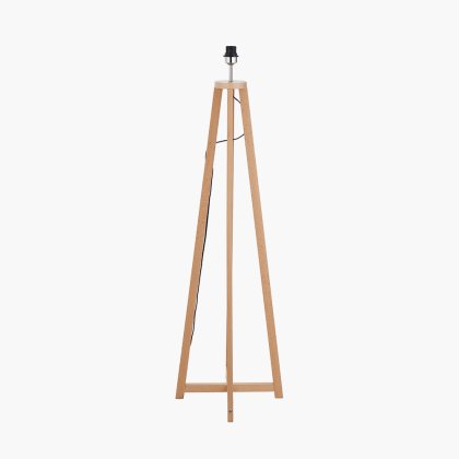 Pacific Lifestyle Whitby Wood Tapered 4 Post Floor Lamp Base - Natural