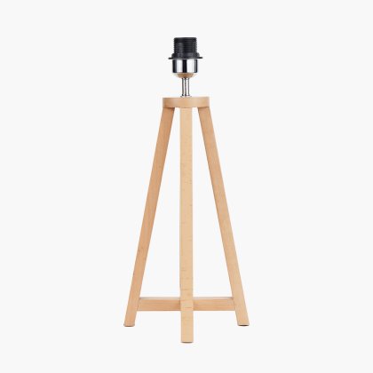 Pacific Lifestyle Whitby Wood Tapered 4 Post Table Lamp Base - Natural