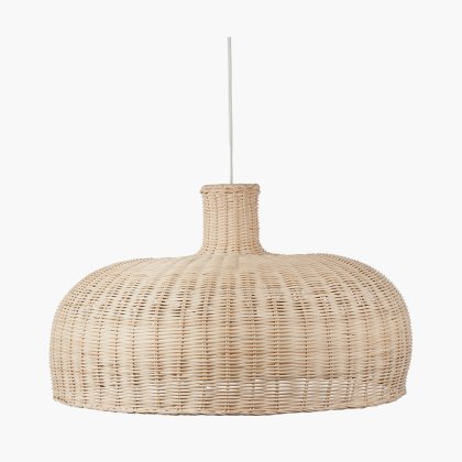Pacific Lifestyle Caswell Rattan Dome Pendant - Natural