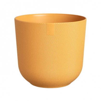 Elho Jazz Round 16cm Amber Yellow Plant Pot