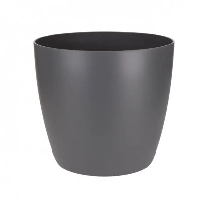 Elho Brussels Round Mini 7cm Anthracite Plant Pot