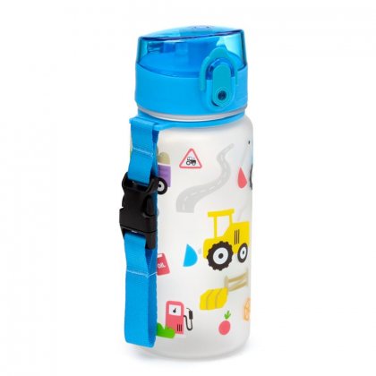 Puckator Little Tractors Pop Top 350ml Shatterproof Children's Bottle