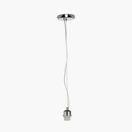 Pacific Lifestyle Chrome Contemporary E27 Ceiling Fitting
