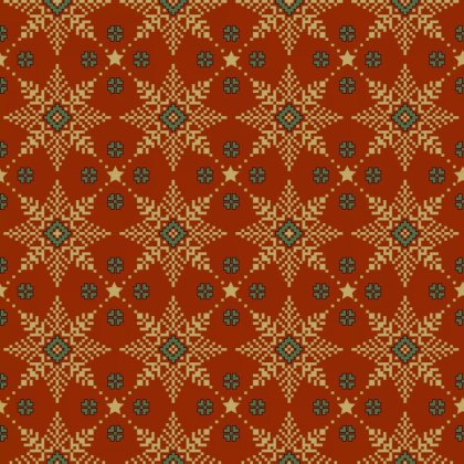 Paper + Design Christmas Napkins 33cm (Pack of 20) - Golden Snow Red