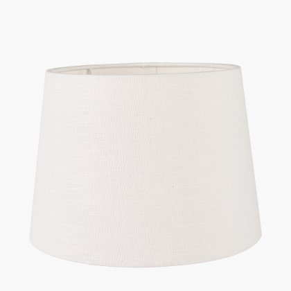 Pacific Lifestyle Lys White Self Lined Linen Tapered Lampshade 25cm