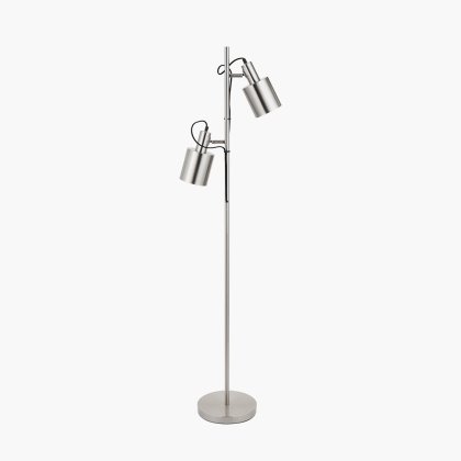 Pacific Lifestyle Aaron Metal Task Floor Lamp - Brushed Chrome
